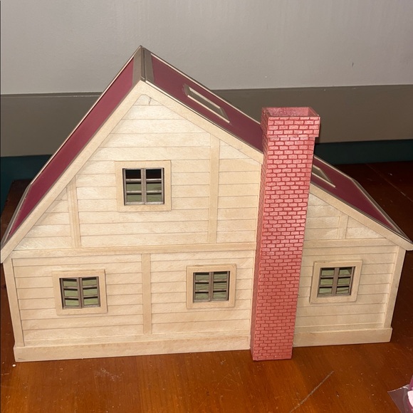 Vtg 1985 Sylvanian Familes Red Roof Cottage +Furniture + Animals Calico Critters - Picture 11 of 11